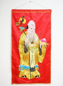 Chinese Folk Art Chaozhou Embroidery,'shou Lao'