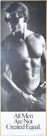 1990 Poster 'All Men Are Not Created Equal'