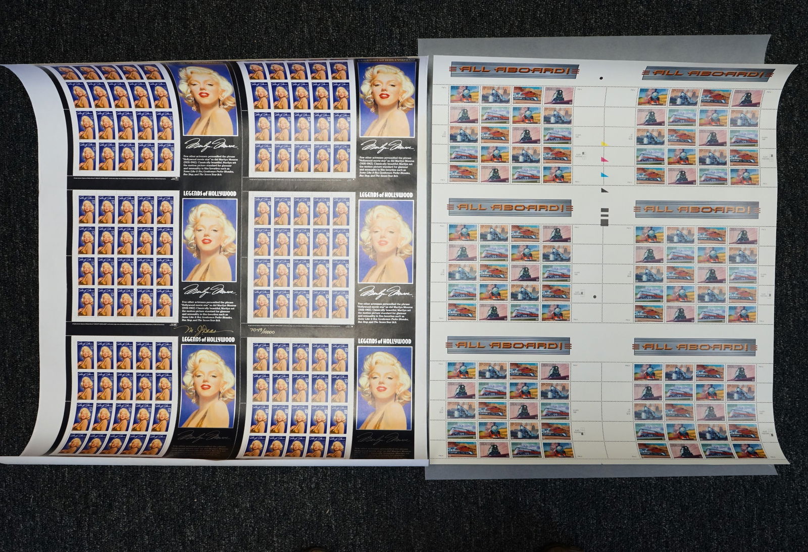 Lot of 2 Vintage American Stamp Sheets (1 of 4)