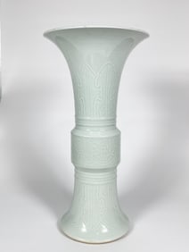 A Soft-Paste Gu-Form Qingbai Vase
