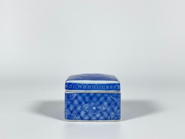 Chinese Blue and White Porcelain Box