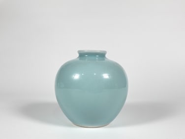 Chinese Celadon-Glazed Porcelain Jar