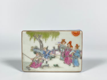 Chinese Famille Rose Porcelain Box