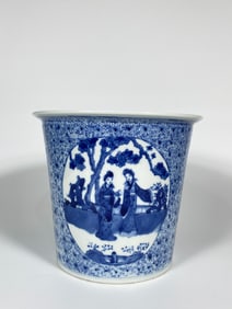 Chinese Blue and White Porcelain Jardiniere