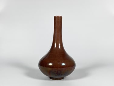 Chinese Cafe-Au-Lait-Glazed Vase,  19th Century