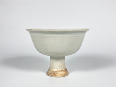 Chinese Celadon Stoneware Stemmed Cup