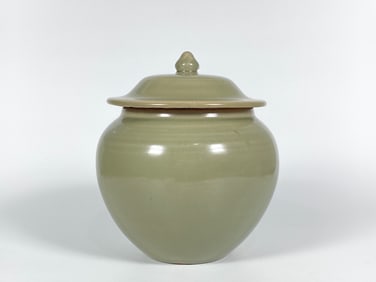 Chinese Celadon Ginger Jar