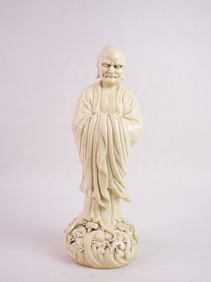 Chinese Dehua Blanc De Chine Figure of A Luohan
