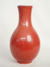 Chinese Peachbloom-Glazed Vase,20th Century