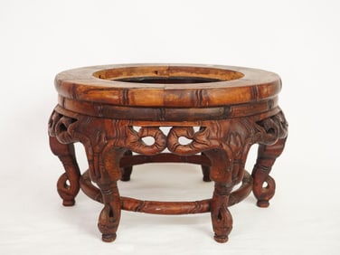 Chinese Carved Wood Stand