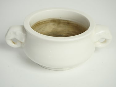 Chinese Blanc De Chine Elephant-Handled Censer ,Qing Dynasty