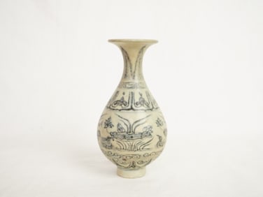 Chinese Shipwreck Blue and White Vase,Yuan Dynasty