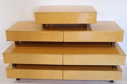 Italian Mid Century Stacked Table With Drawer