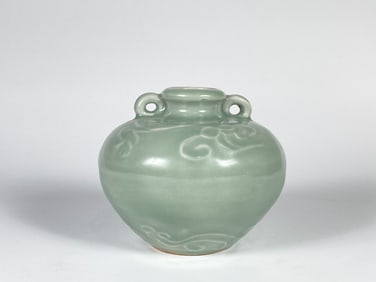 Chinese Longquan Mokded Designs Jarlet