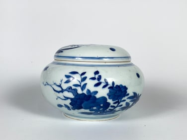Chinese Blue and White Jar with Cover