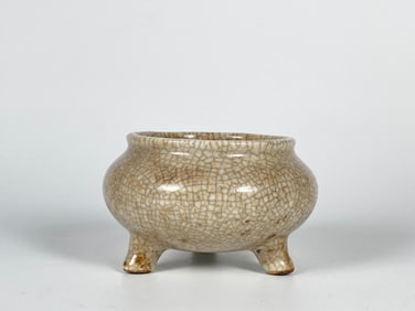Chinese Small Guan-Type Porcelain Tripod Censer
