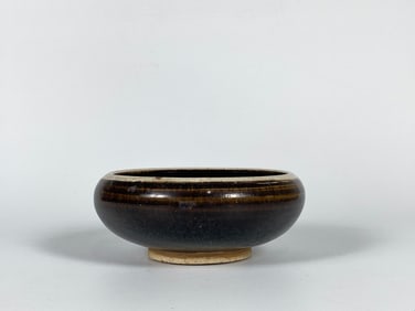 Chinese Cizhou White Rim Black-Glazed Bowl