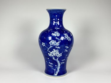 Chinese Blue and White Prunus Vase