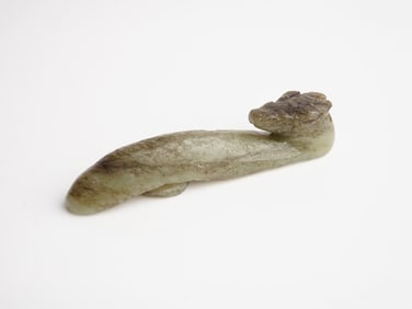 Chinese Carved Jade 'Dragon' Belt Hook