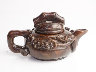 Chinese Carved Soapstone Teapot