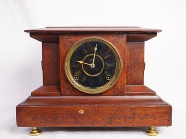 1879 E.Ingraham Co Bristol Conn Mantel Clock