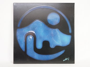 1975 Quarfani Florence Signed Ceramic Art Tile,Ccc Mark,Made In Italy