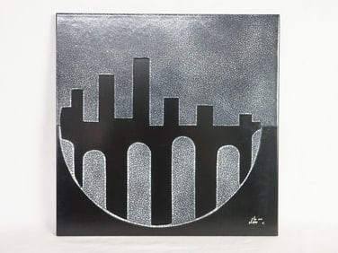1975 Quarfani Florence Signed Ceramic Art Tile,Ccc Mark,Made In Italy
