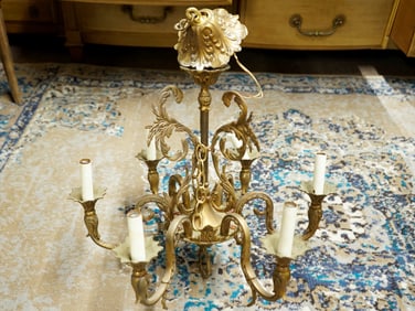 Gilt Bronze Louis XV style Chande Statement Lighting
