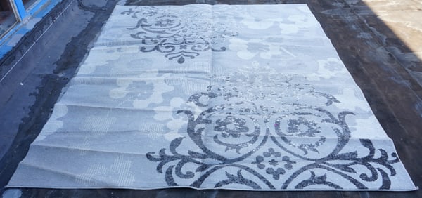 Vintage Turkish Safavieh Adirondack Silver Area Rug