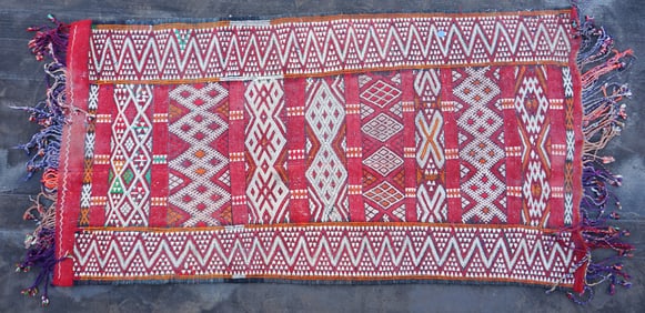 Vintage Moroccan Kilim Rug