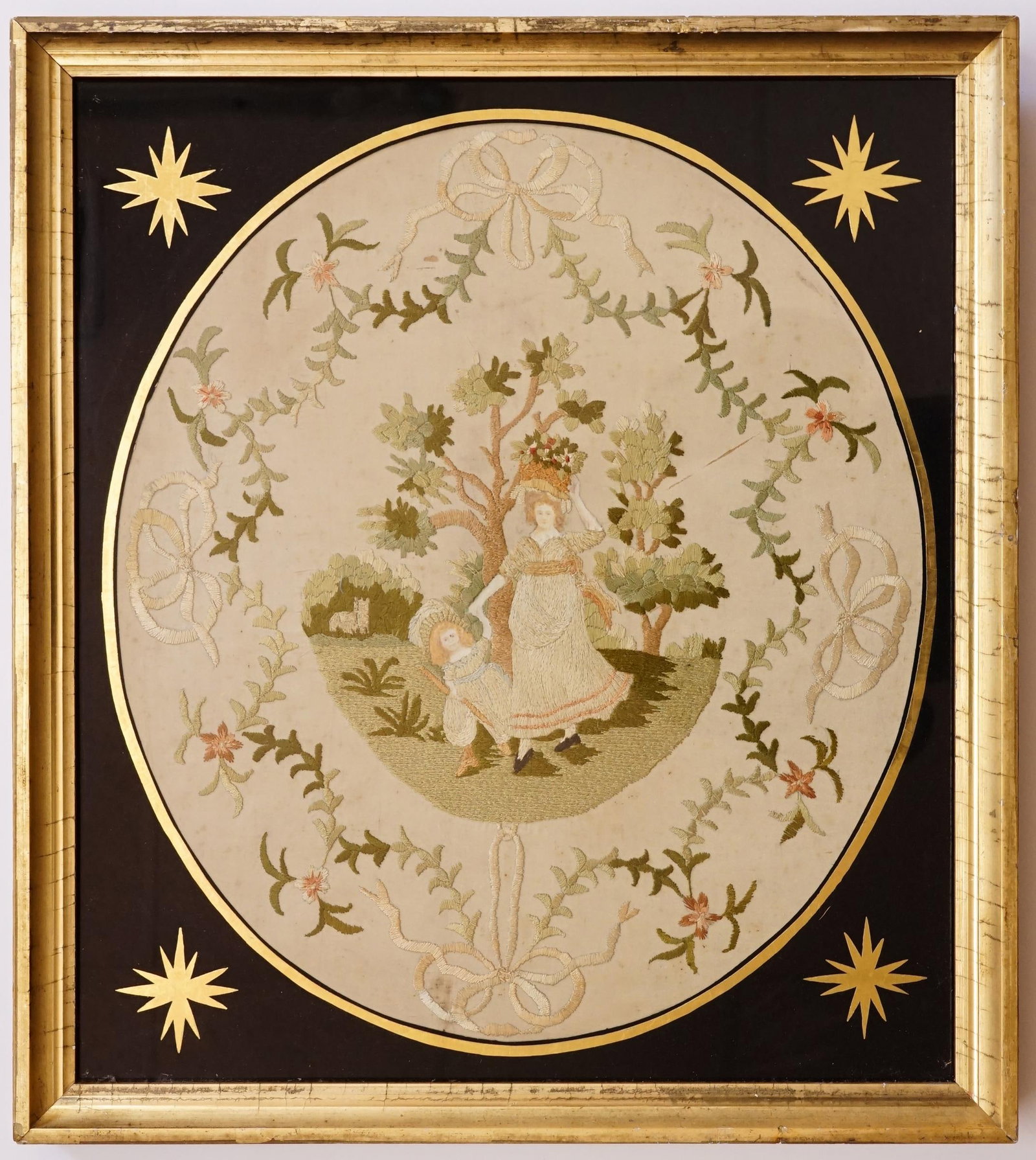 Early 19th Century English Silk Needlework Picture (1 of 6)