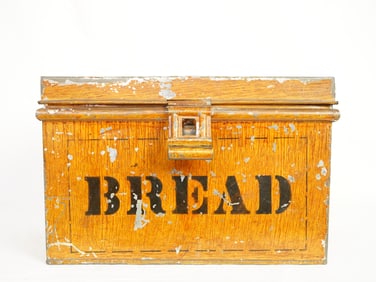 Vintage Metal Breadbox
