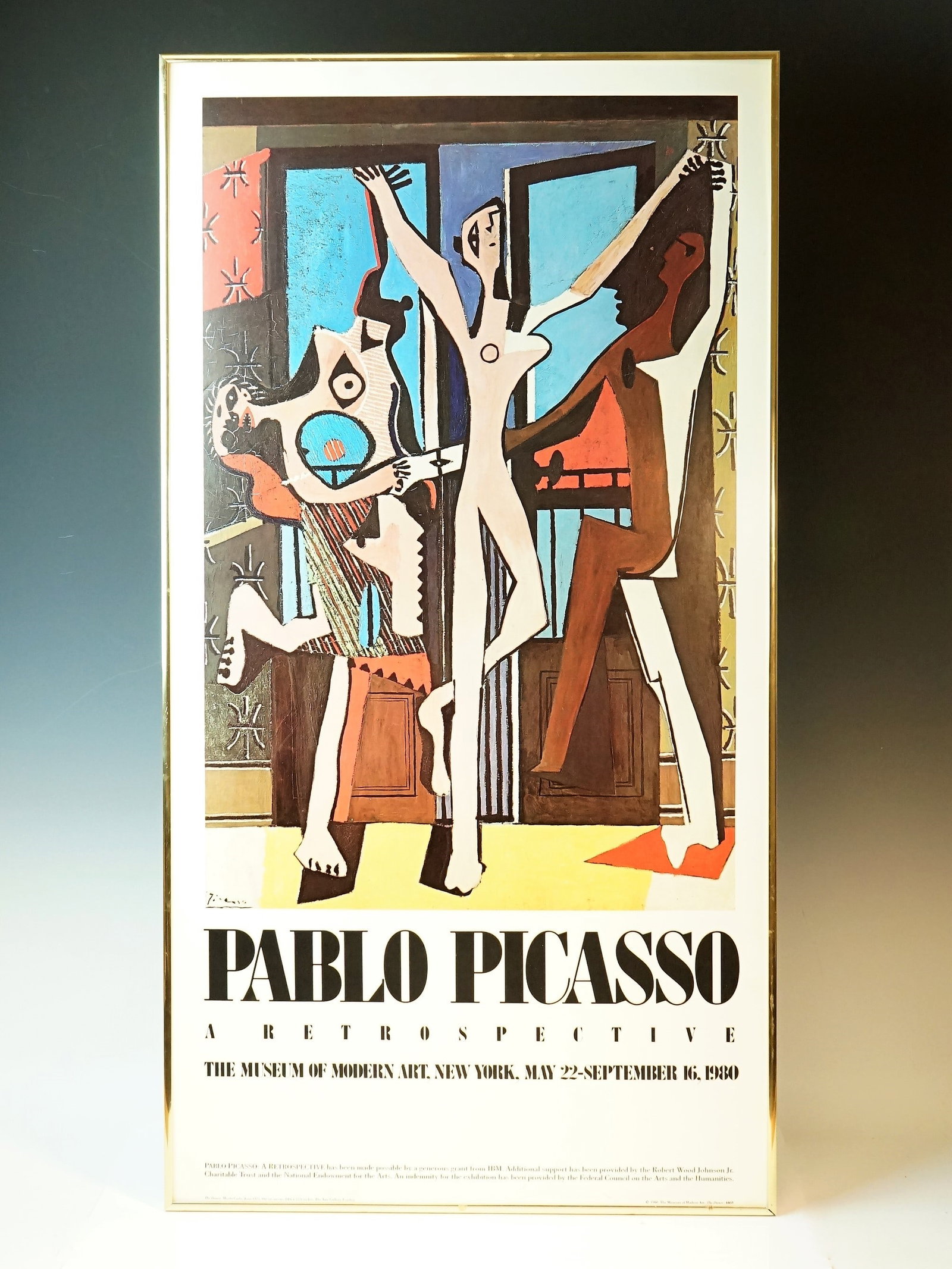 Vintage 1980 Museum Of Modern Art Pablo Picasso Exhibit Moma Poster: Approximate Size:37.5x19.25in Shipping: We offer in-house shipping services for most small items. This means that we will take care of packing and shipping the items directly to you. For larger or spe