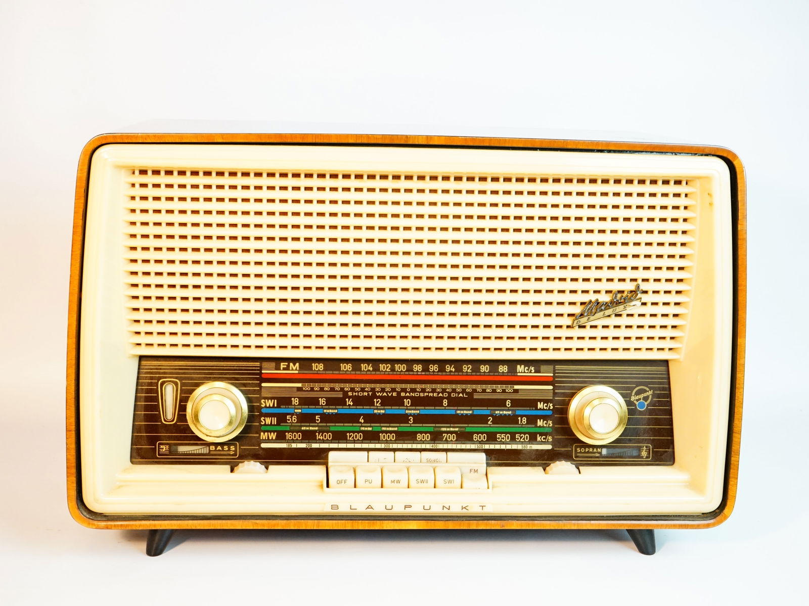 Rare  German Tube Radio Blaupunkt Type 20810 Made In Germany (1 of 8)