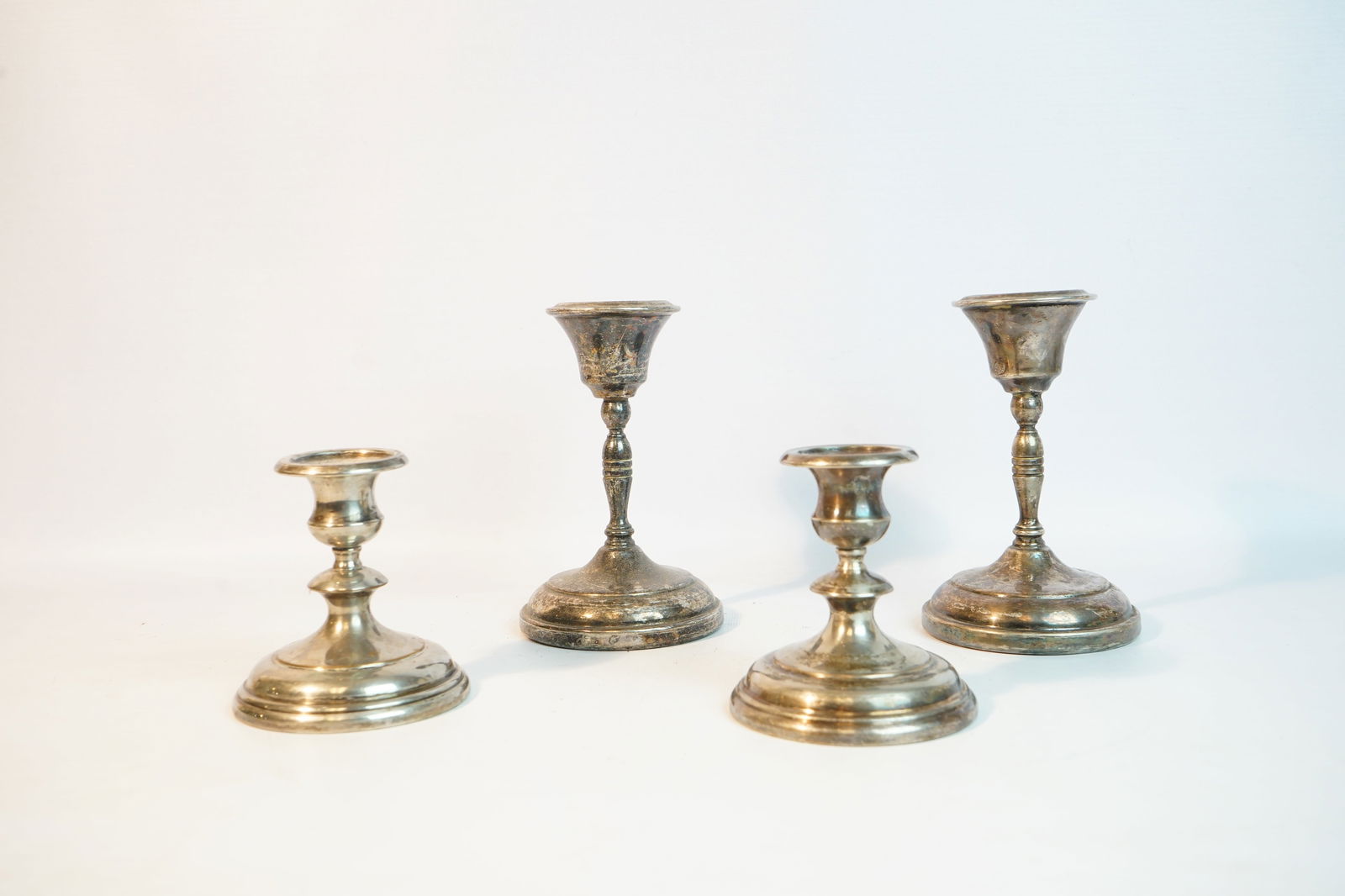 2 Pairs of Vintage Silver-Plated Candlesticks (1 of 6)