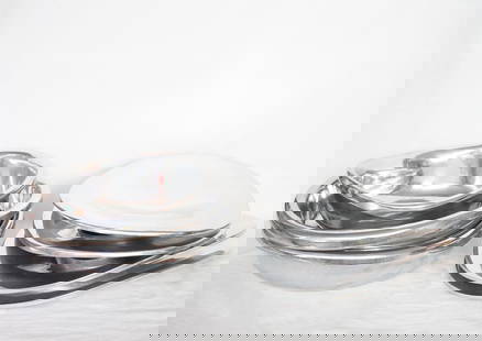 Set of 7 Robert Lee Morris Pewter Plates: Approximate size: diam 16 in/14 in/11.5 in/11 in Shipping: We offer in-house shipping services for most small items. This means that we will take care of packing and shipping the items directly to you