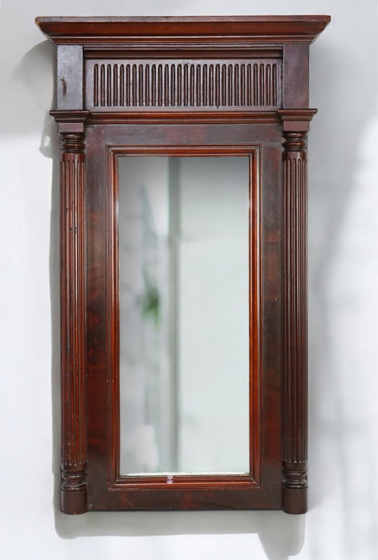Vintage Empire Style Solid Wood Pier Mirror (1 of 8)