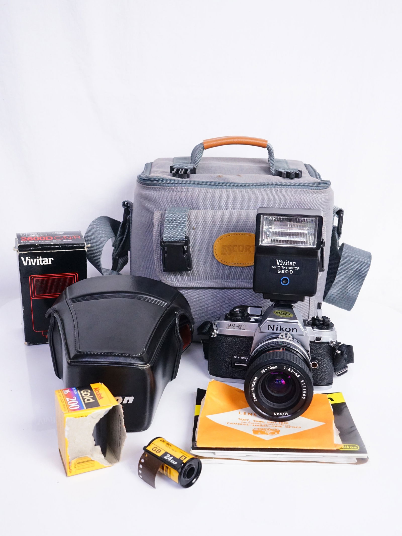 Nikon FG-20 SLR Camera with 35-70mm Lens: Shipping: We offer in-house shipping services for most small items. This means that we will take care of packing and shipping the items directly to you. For larger or specialized items, we recommend u