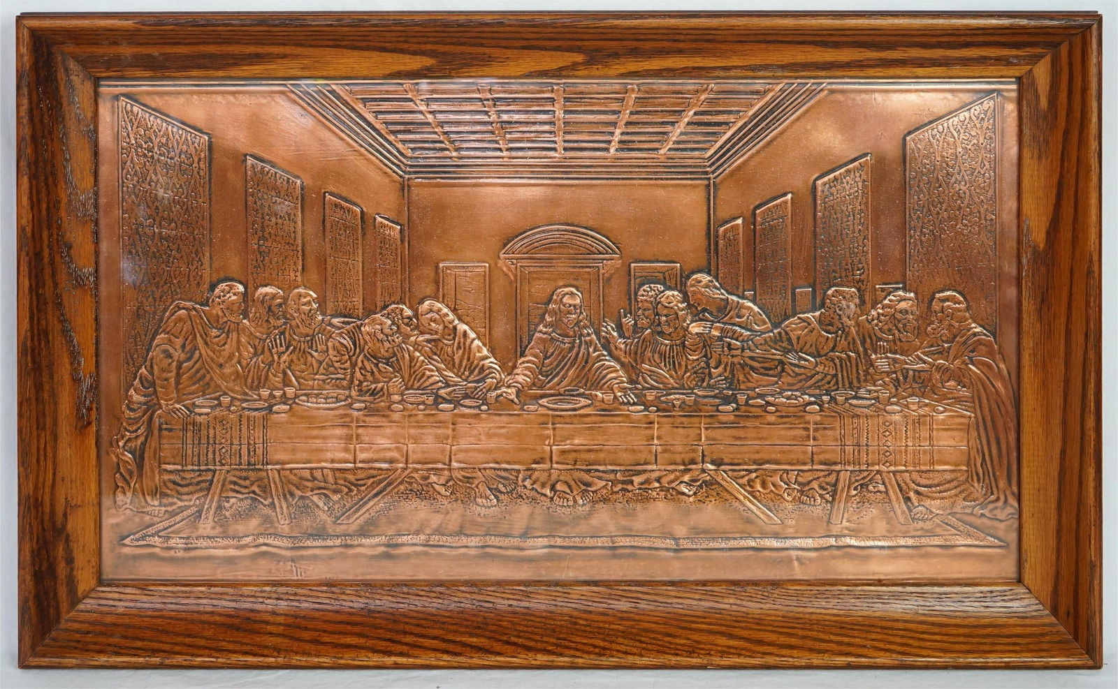 Vintage Copper Wall Art,The Last Supper (1 of 4)
