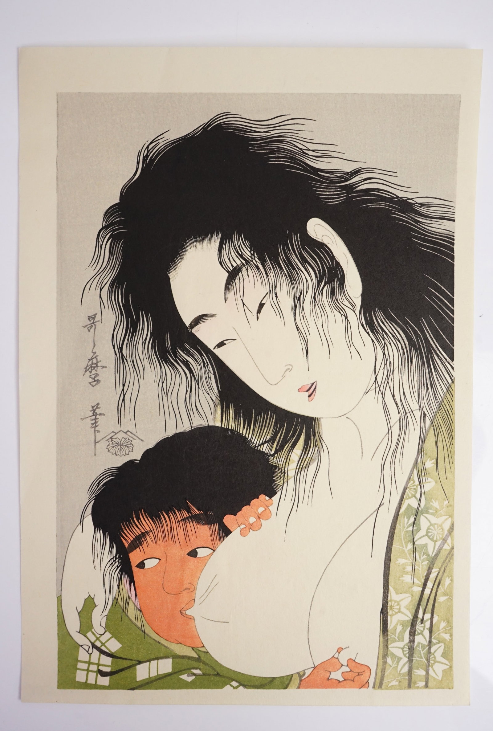 Kitagawa Utamaro(1753 – 1806)"Kintaro & The Mountain Witch": Approximate size: 9x13.5 in Shipping: We offer in-house shipping services for most small items. This means that we will take care of packing and shipping the items directly to you. For larger or speci