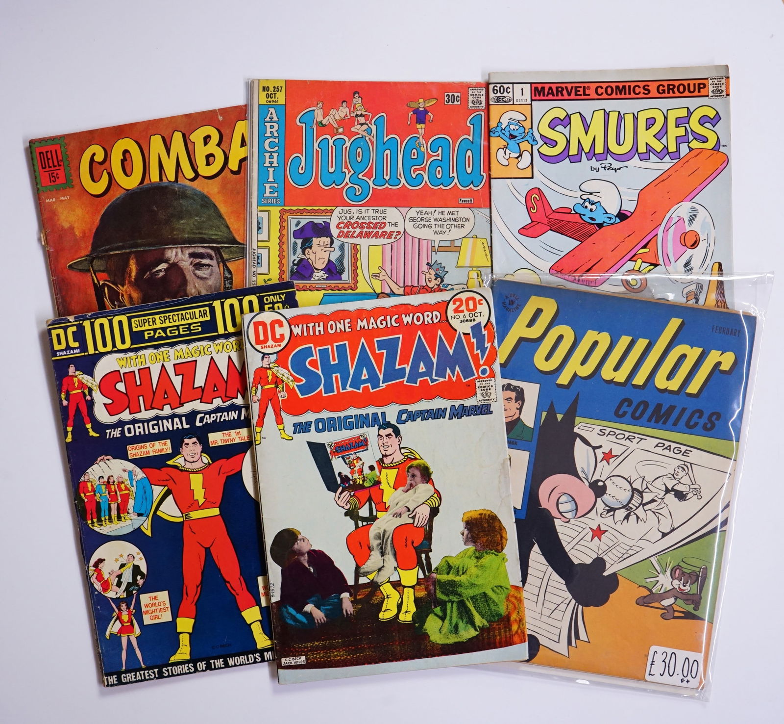 Lot of 6 Vintage Comic Books (1 of 2)