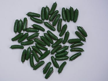 Set of 54 Vintage Heinz Advertising Green Pickle Pins