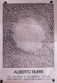 Alberto Burri (Italian,1915-1995) The Solomon R. Guggenheim Museum Art Works Exhibition Poster,1978