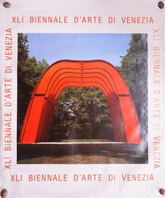The 41St Venice Biennale Alberto Burri Art Works Exhibition Poster,1984