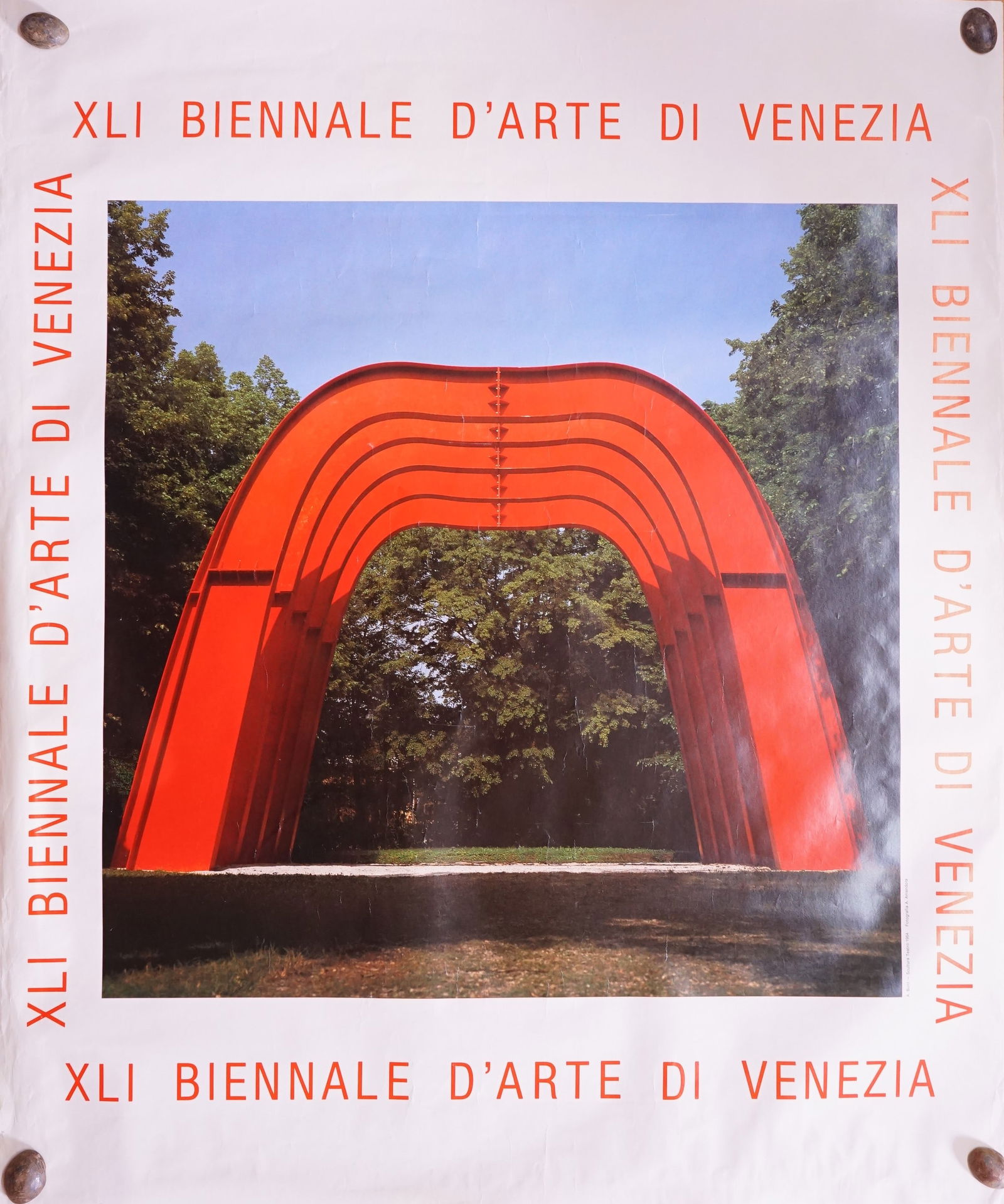 The 41St Venice Biennale Alberto Burri Art Works Exhibition Poster,1984: Approximate size: 33x27 in Shipping: We offer in-house shipping services for most small items. This means that we will take care of packing and shipping the items directly to you. For larger or specia