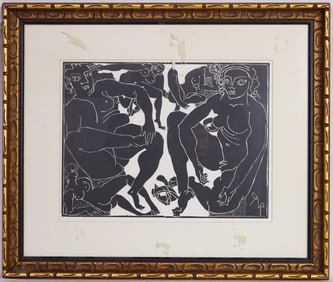 Raymond Veysset ( French,1913-1967) Engraving,Women of The Sun