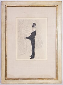 Jean-Louis Forain (French,1852-1931) Etching,Butler
