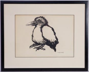 Aubrey Schwartz(American,1928-2019) Watercolor,Bird