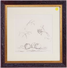 Alberto Giacometti(Italian,1901-1966) Lithograph,Fleurs