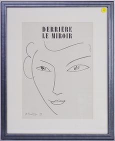 Henri Matisse(French,1869–1954) Lithograph,Derriere Le Miroir